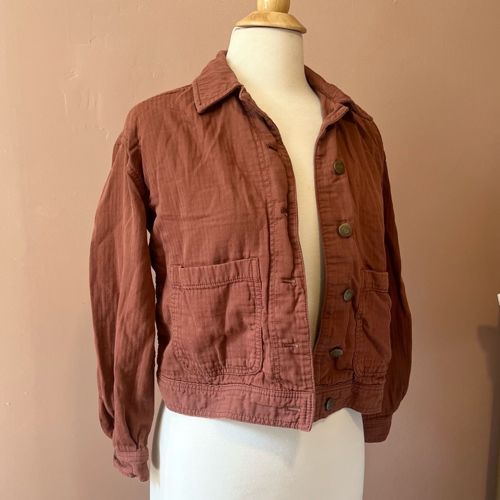 Burnt Orange Utility Jacket